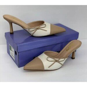 LILIANA / Mindi-1 / Pointed/ Heeled / Mules With Bow Accent